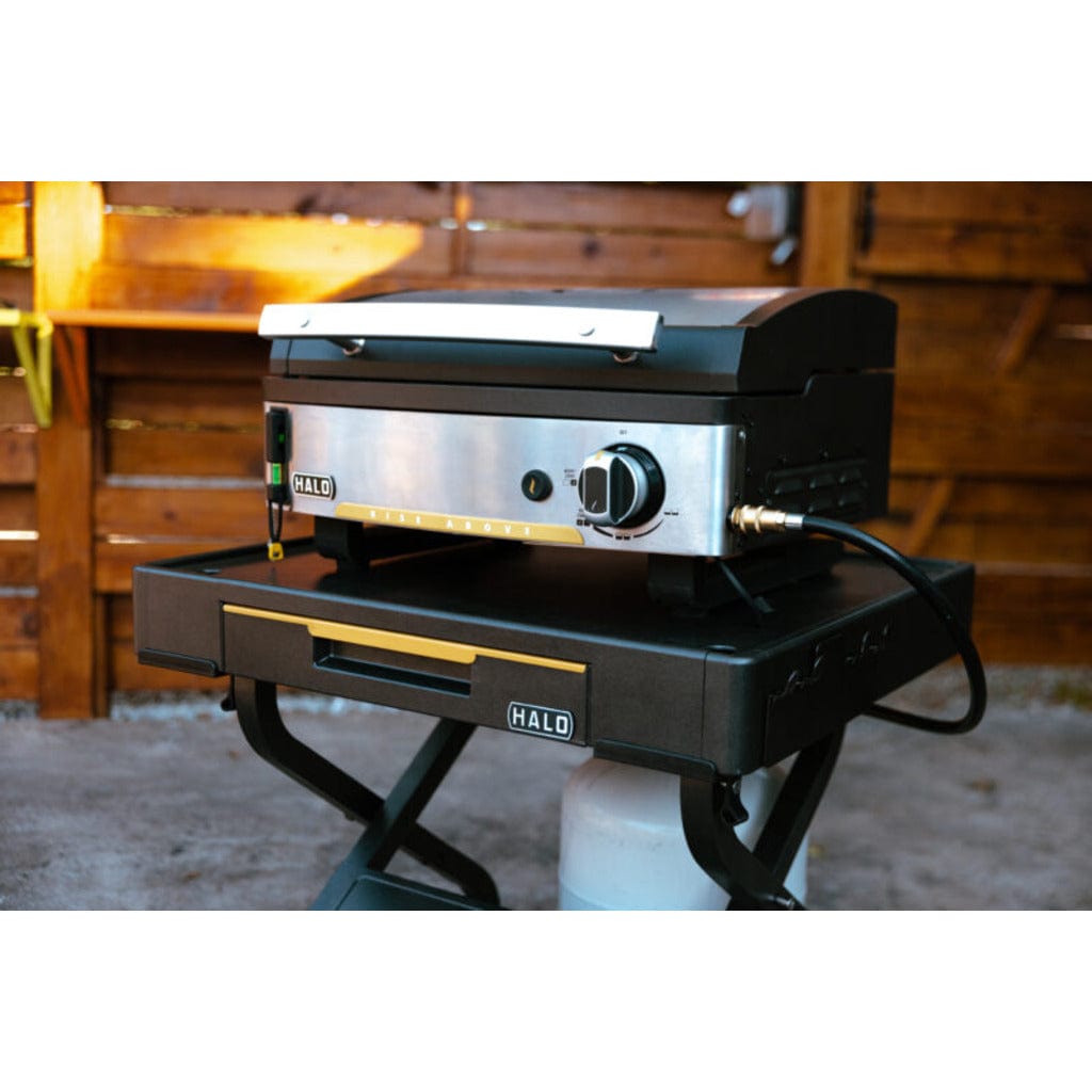 Halo Elite 1B Liquid Propane Dual Zone Single Burner Outdoor Countertop Gas Griddle HZ-1007 outdoor kitchen empire