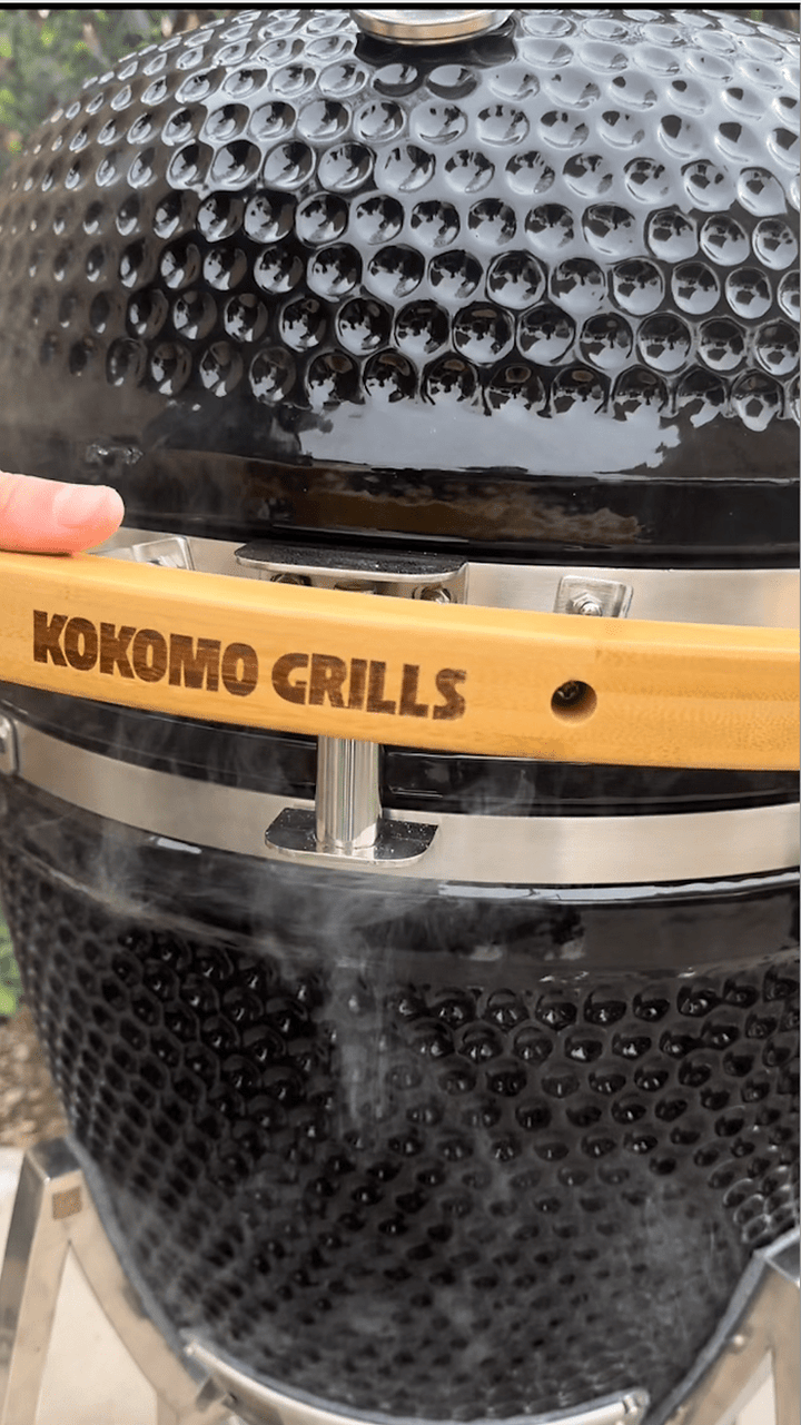 KoKoMo Grills 21-inch Ceramic Kamado BBQ Grill KO-21-KAMADO outdoor kitchen empire