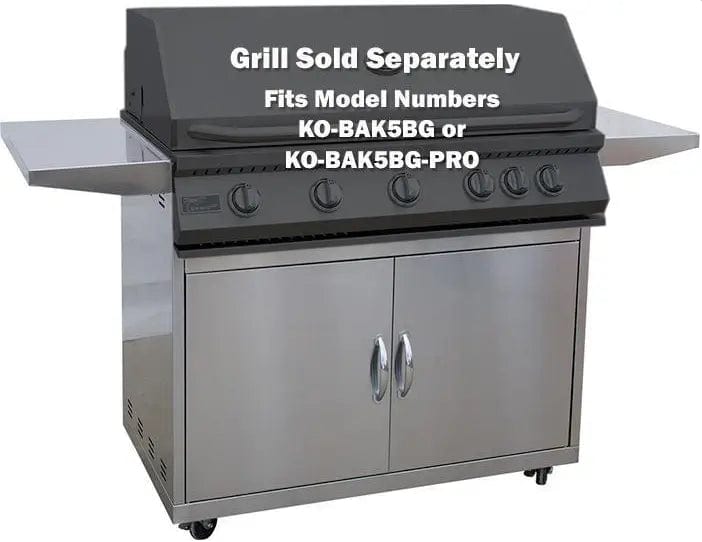 Kokomo Grills 3 Burner Stainless Steel Freestanding BBQ Gas Grill Cart KO-BAK3BG-C outdoor kitchen empire