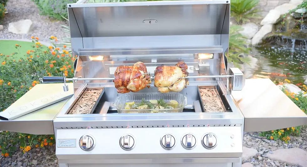 Kokomo Grills 32-inch 4 Burner Built-In BBQ Gas Grill with Back Burner - KO-BAK4BG outdoor kitchen empire