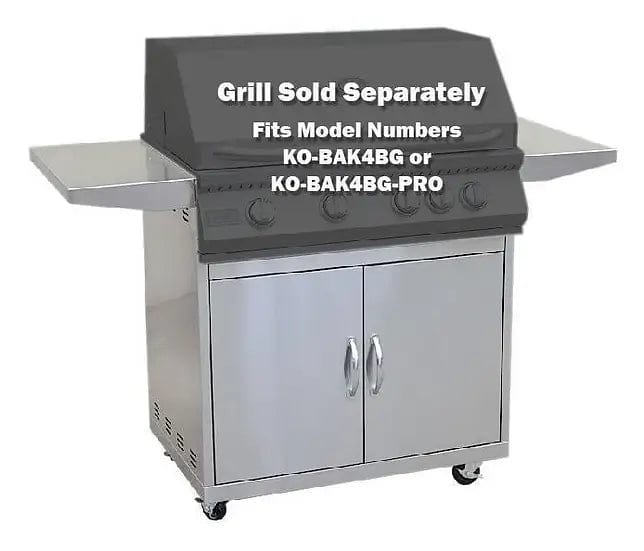 Kokomo Grills 4 Burner Stainless Steel Freestanding BBQ Gas Grill Cart KO-BAK4BG-C outdoor kitchen empire