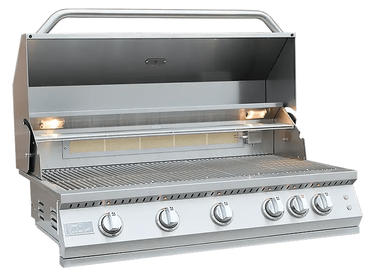 Kokomo Grills Professional 40-inch 5 Burner Built-In BBQ Gas Grill with Infrared Back Burner - KO-BAK5BG-PRO outdoor kitchen empire