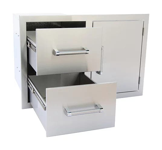 Kokomo Grills Stainless Steel Two Drawer - One Door Combo - KO-ALPDC outdoor kitchen empire