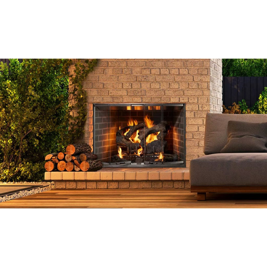 Majestic Cottagewood 42" Traditional Outdoor Wood Burning Fireplace outdoor kitchen empire