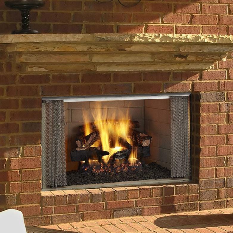 Majestic Villawood 42" Traditional Outdoor Wood-Burning Fireplace outdoor kitchen empire