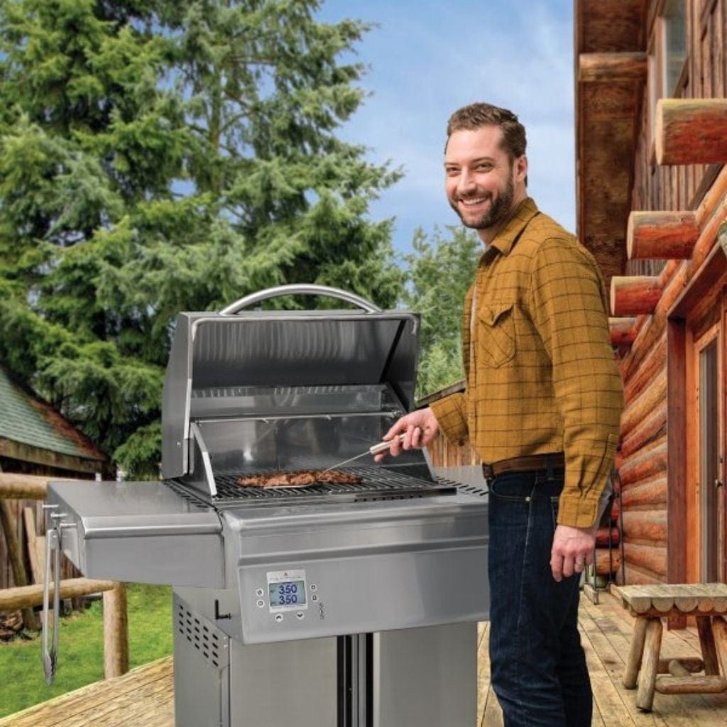Memphis Beale Street Stainless Steel Cart Wi-Fi Controlled Pellet Grill BGSS26 outdoor kitchen empire