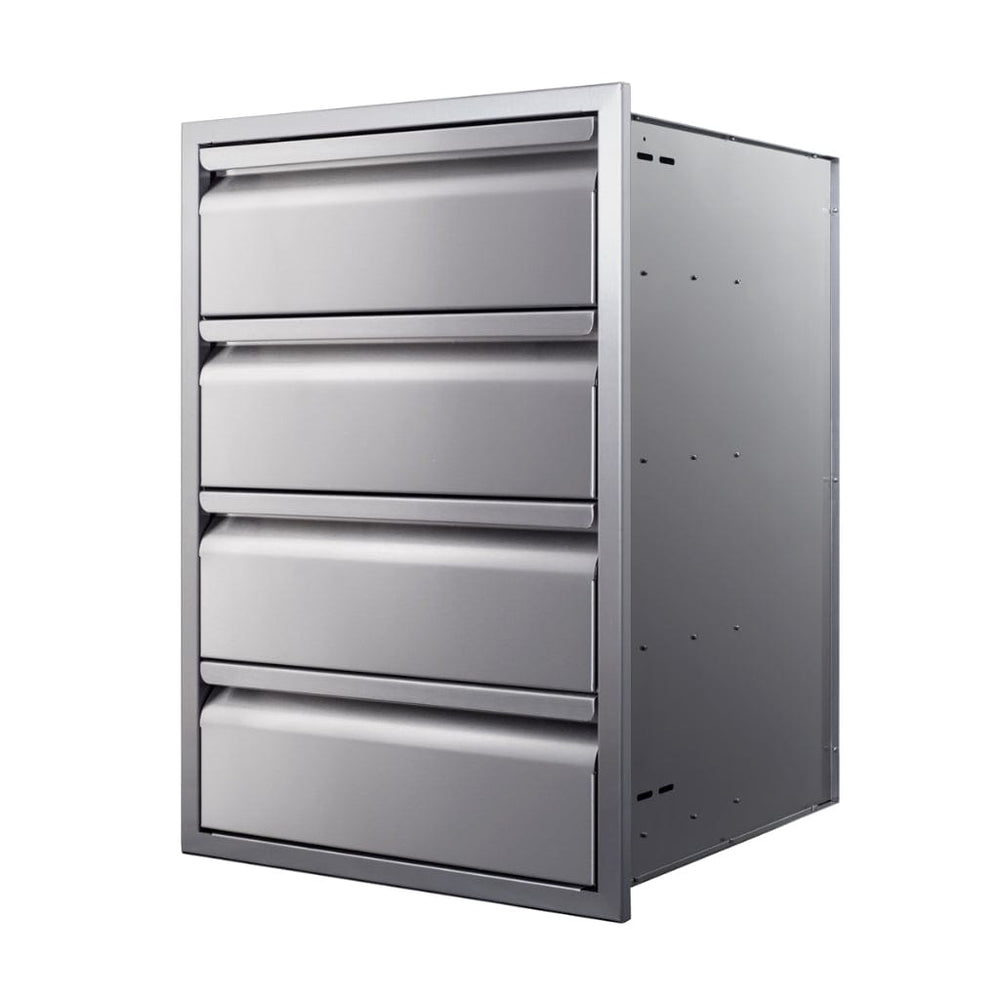 Memphis Grills 21" Stainless Steel Quadruple Access Drawer with Soft Close VGC21DB4 outdoor kitchen empire
