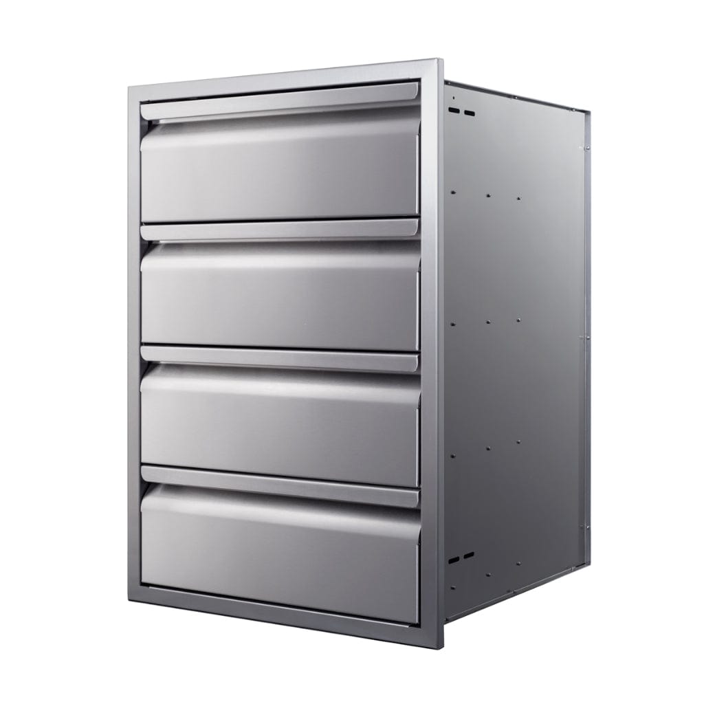 Memphis Grills 21" Stainless Steel Quadruple Access Drawer with Soft Close VGC21DB4 outdoor kitchen empire