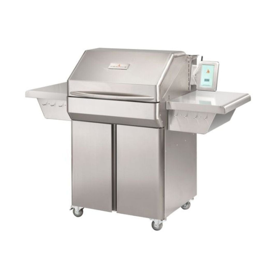 Memphis Pro 57" Stainless Steel Cart ITC3 Pellet Grill with Wi-Fi VG0001S outdoor kitchen empire