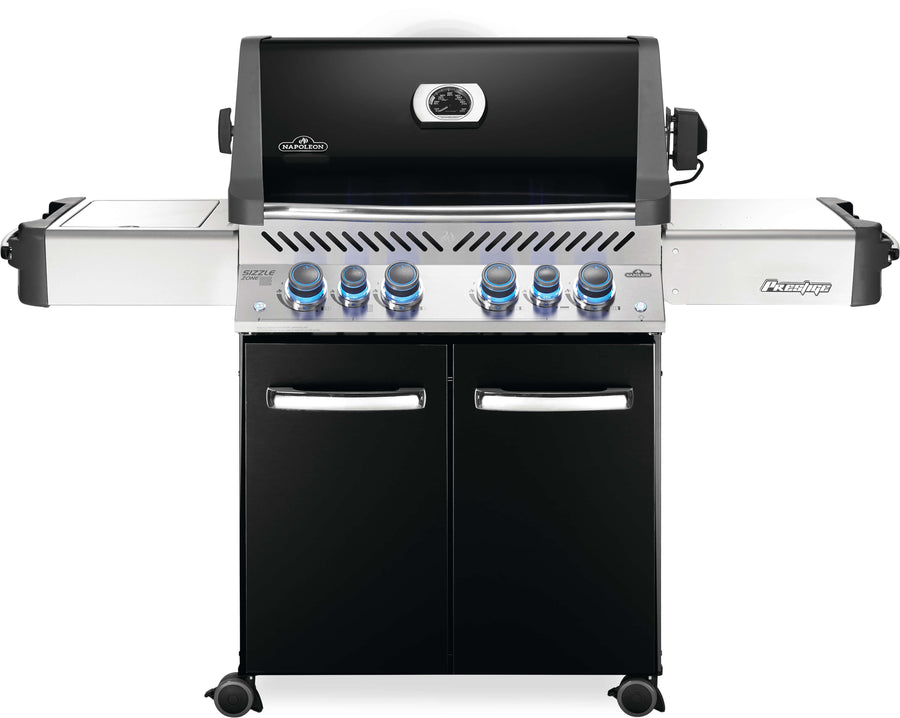 Napoleon Prestige 500 RSIB Black Natural Gas Grill w/ Infrared Side & Rear Burners P500RSIBNK-3 outdoor kitchen empire