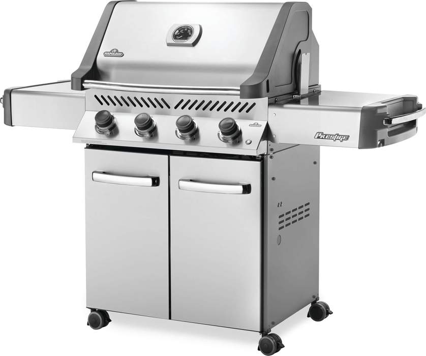 Napoleon Prestige 500 RSIB Stainless Steel Natural Gas Grill w/ Infrared Side & Rear Burners P500RSIBNSS-3 outdoor kitchen empire