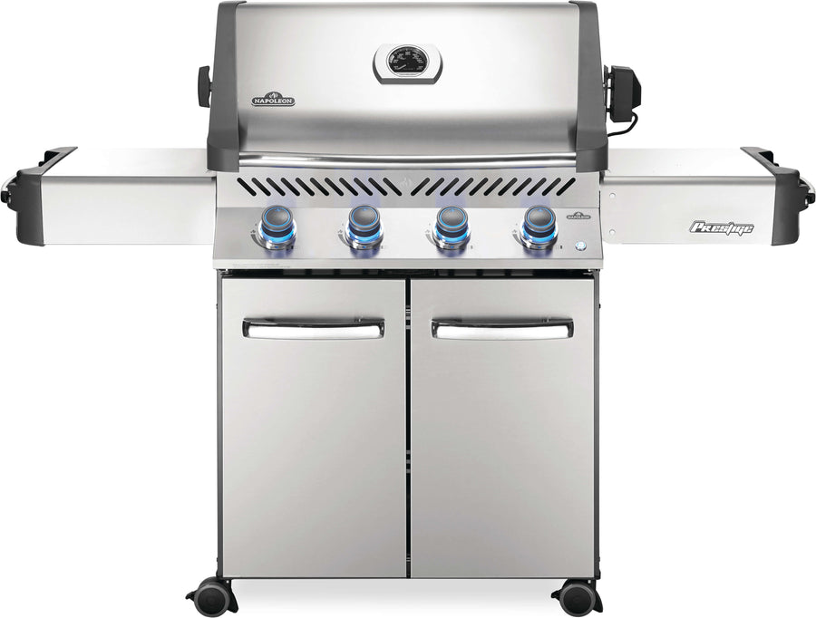 Napoleon Prestige 500 RSIB Stainless Steel Propane Gas Grill w/ Infrared Side & Rear Burners P500RSIBPSS-3 outdoor kitchen empire