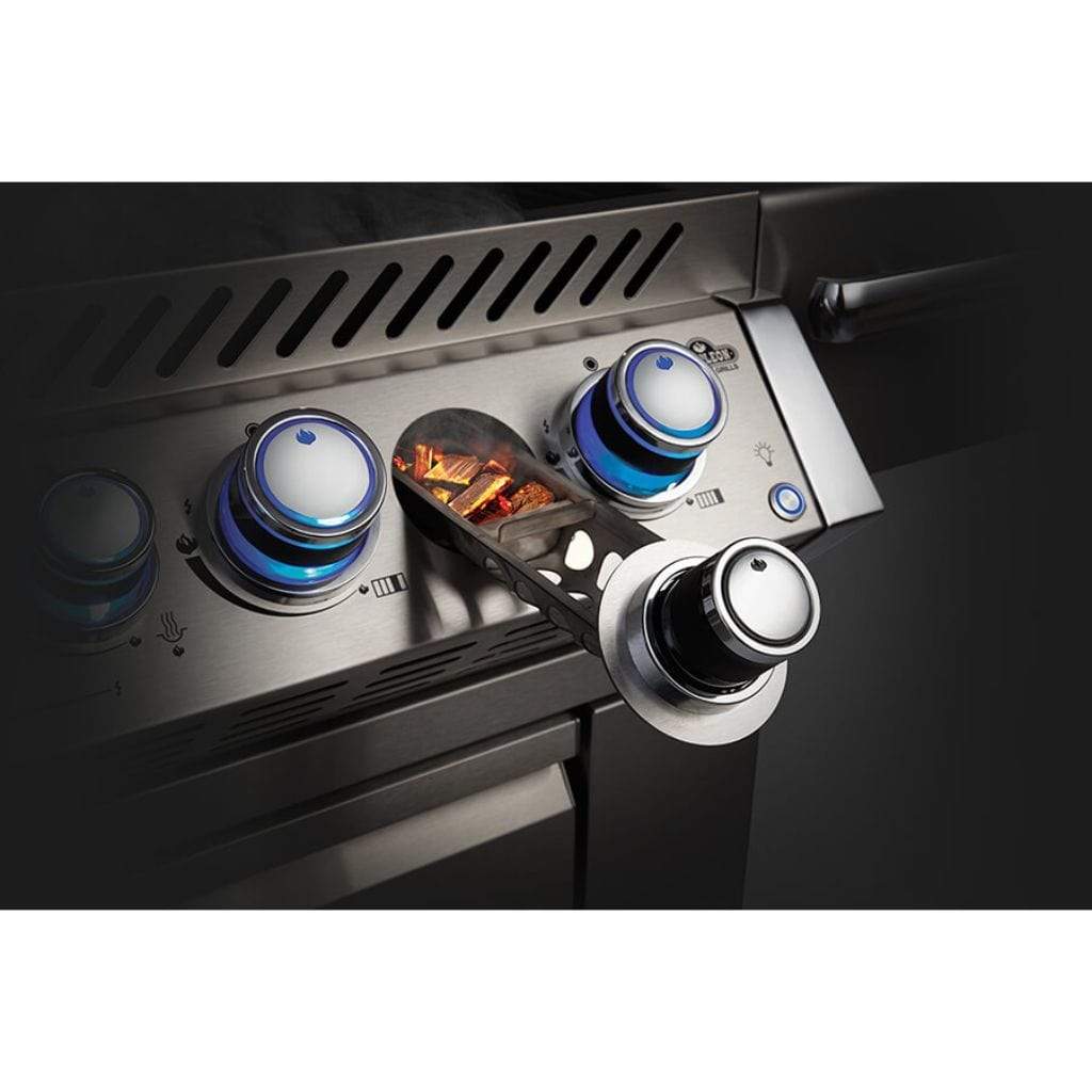 Napoleon Prestige PRO 825 Built-in Gas Grill with Infrared Rear Burner and Sear Burner and Rotisserie kit outdoor kitchen empire