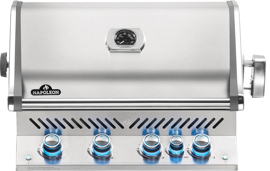 Napoleon Prestige PRO™ 500 RB Built-In Natural Gas Grill w/ Infrared Rear Burner BIPRO500RBNSS-3 outdoor kitchen empire