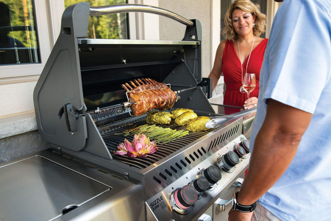 Napoleon Prestige PRO™ 500 RSIB Natural Gas Grill w/ Infrared Rear & Side Burners PRO500RSIBNSS-3 outdoor kitchen empire