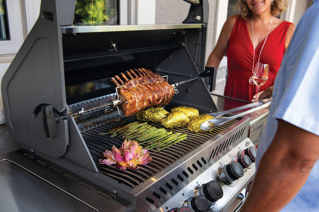 Napoleon Prestige PRO™ 500 RSIB Natural Gas Grill w/ Infrared Rear & Side Burners PRO500RSIBNSS-3 outdoor kitchen empire