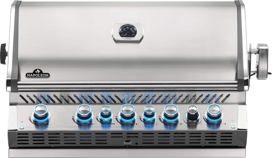 Napoleon Prestige PRO™ 665 RB Built-In Natural Gas Grill w/ Infrared Rear Burner BIPRO665RBNSS-3 outdoor kitchen empire