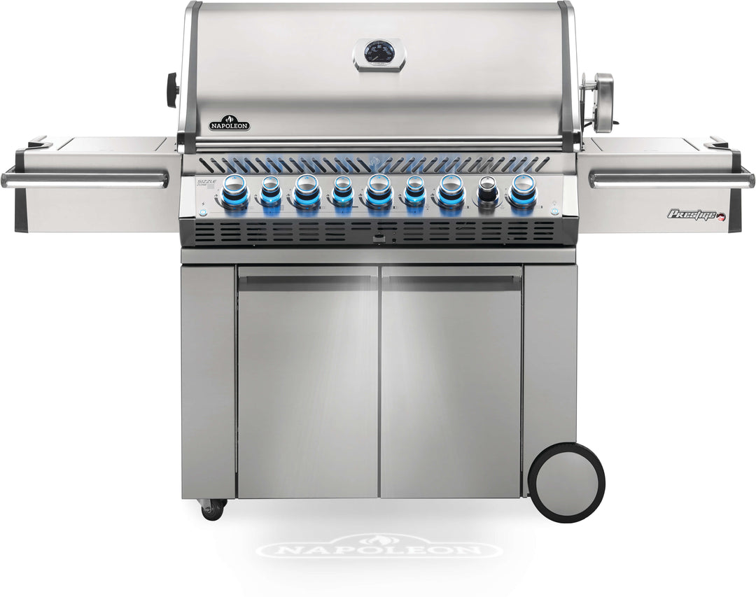 Napoleon Prestige PRO™ 665 RSIB Natural Gas Grill w/ Infrared Rear & Side Burners PRO665RSIBNSS-3 outdoor kitchen empire