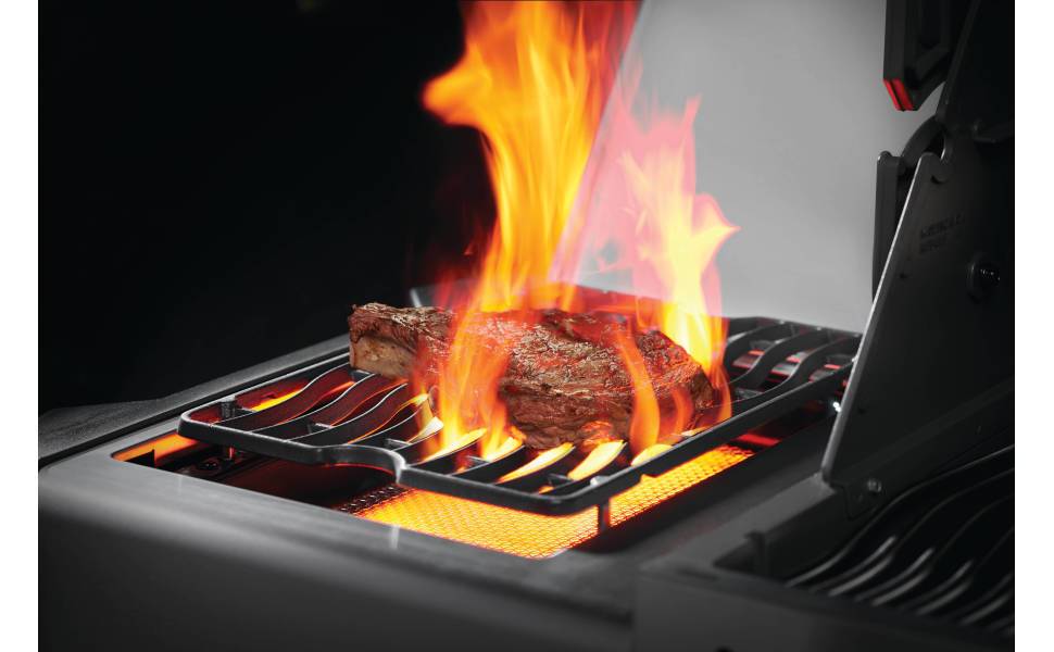 Napoleon Prestige PRO™ 665 RSIB Propane Gas Grill w/ Infrared Rear & Side Burners PRO665RSIBPSS-3 outdoor kitchen empire