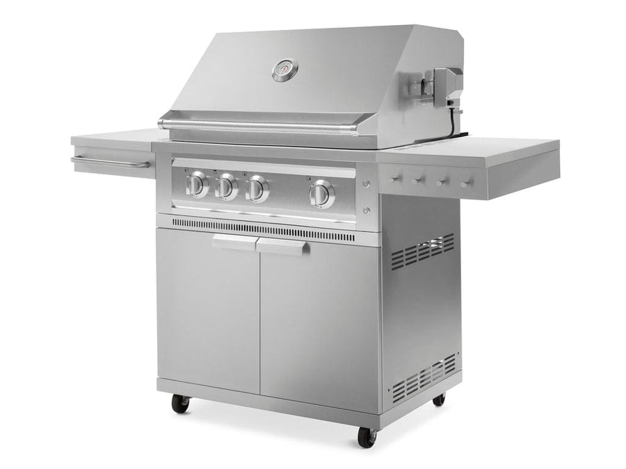 Newage 36 inch Outdoor Kitchen Stainless Steel 2-Piece Grill Cart with Platinum Grill Grills 67103 outdoor kitchen empire