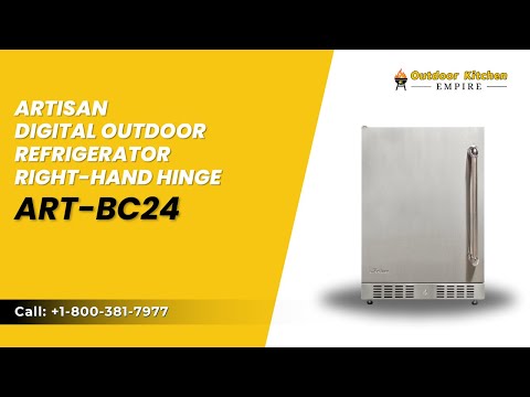 Artisan Digital Outdoor Refrigerator Right-Hand Hinge ART-BC24