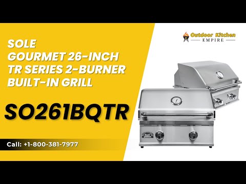Sole Gourmet 26-inch TR Series 2-Burner Built-In Grill