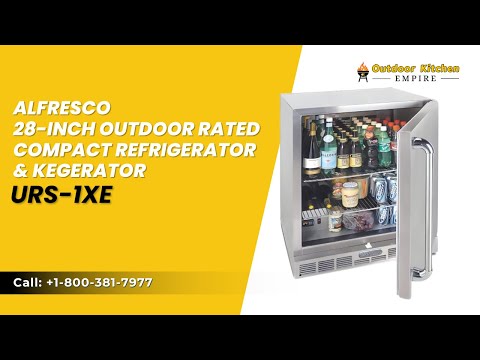 Alfresco 28-Inch Outdoor Rated Compact Refrigerator & Kegerator - URS-1XE