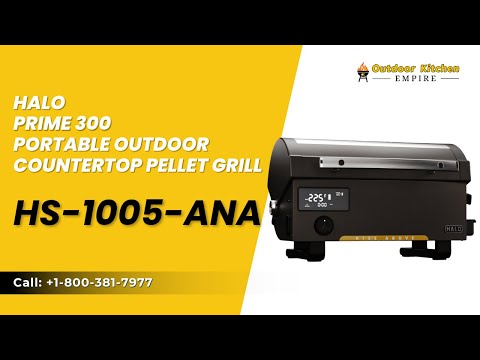 Halo Prime 300 Portable Outdoor Countertop Pellet Grill HS-1005-ANA