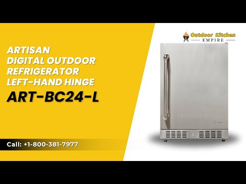 Artisan Digital Outdoor Refrigerator Left-Hand Hinge ART-BC24-L