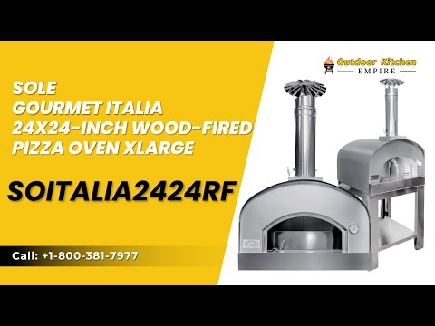Sole Gourmet Italia 24x24-inch Wood-fired Pizza Oven XLarge SOITALIA2424RF
