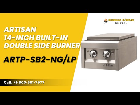 Artisan 14-Inch Built-in Double Side Burner ARTP-SB2-NG/LP