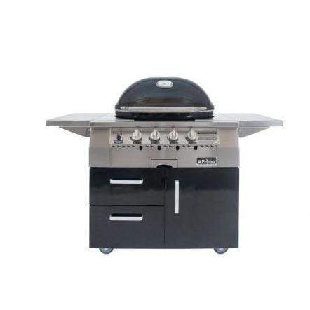 Primo All-In-One Oval G 420 Ceramic Gas Grill PGG420C (Cart-Mounted) outdoor kitchen empire