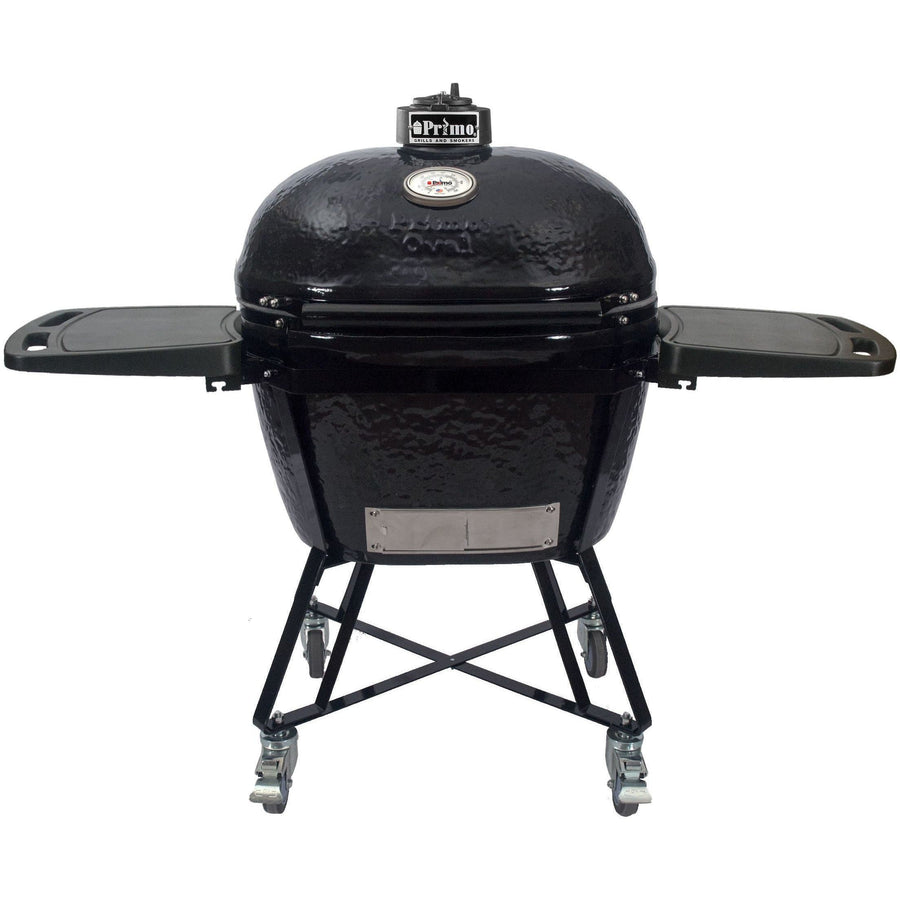 Primo All-In-One Oval XL 400 Ceramic Charcoal Grill PG007800 outdoor kitchen empire