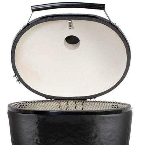 Primo All-In-One Oval XL 400 Ceramic Charcoal Grill PG007800 outdoor kitchen empire