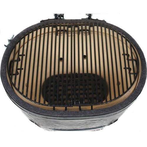 Primo All-In-One Oval XL 400 Ceramic Charcoal Grill PG007800 outdoor kitchen empire