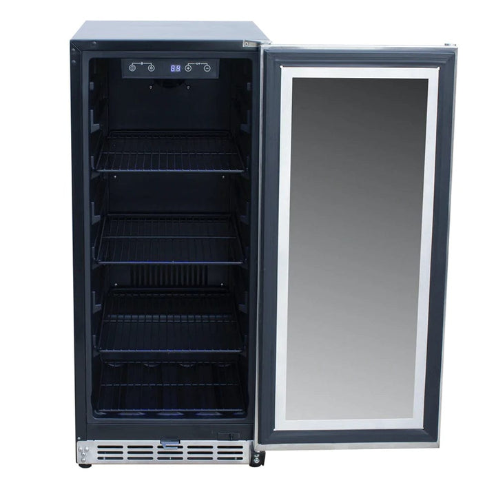 RCS 15-Inch Refrigerator with Glass Window REFR5 outdoor kitchen empire