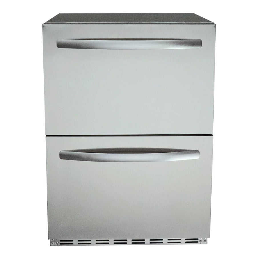 RCS 24-Inch 5.3 Cu. Ft. Outdoor Rated Dual Drawer Refrigerator REFR4 outdoor kitchen empire