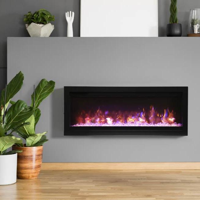Remii Wall Mount Basic 60" Electric Fireplace WM-60-B outdoor kitchen empire
