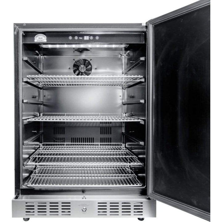 Sole Gourmet 24-inch Outdoor Rated Under Counter Refrigerator SOOR2401 outdoor kitchen empire