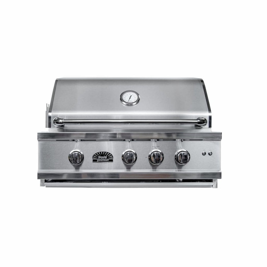 Sole Gourmet 30-inch Luxury Series 4-Burner Built-In Grill with LED Control Lighting & Rotisserie outdoor kitchen empire