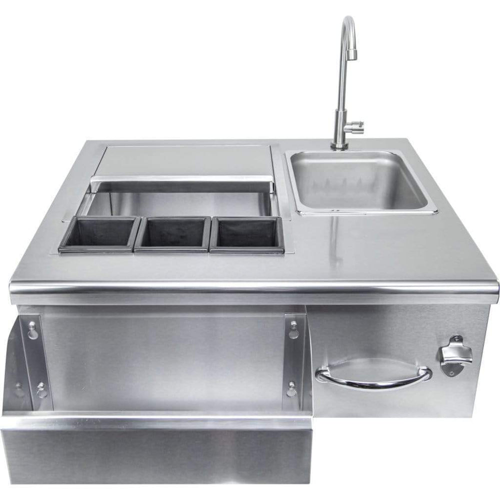 Sole Gourmet Built-In Bartender Sink and Cooler SOBT30 outdoor kitchen empire