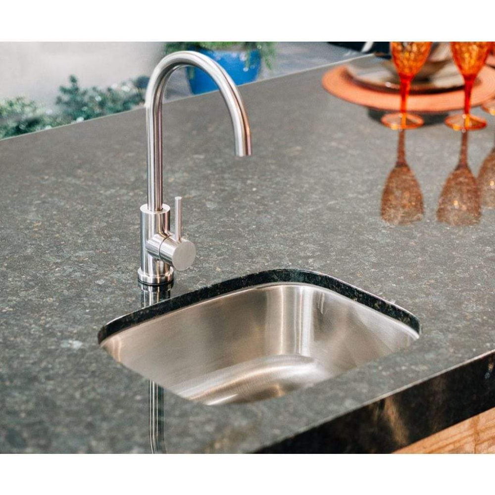 Summerset 19x15" Stainless Steel Undermount Sink & 360º Hot/Cold Faucet SSNK-19U outdoor kitchen empire