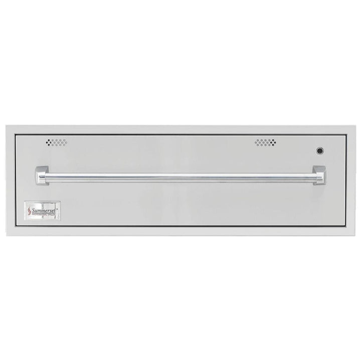 Summerset 36" Stainless Steel Built-In 120V Outdoor Electric Warming Drawer SSWD-36 outdoor kitchen empire