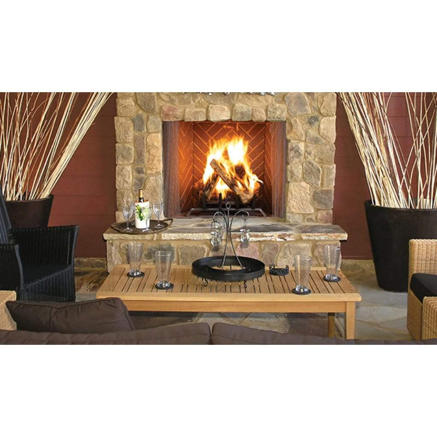 Superior 36" Traditional Wood Burning Outdoor Masonry Fireplace WRE6036 outdoor kitchen empire