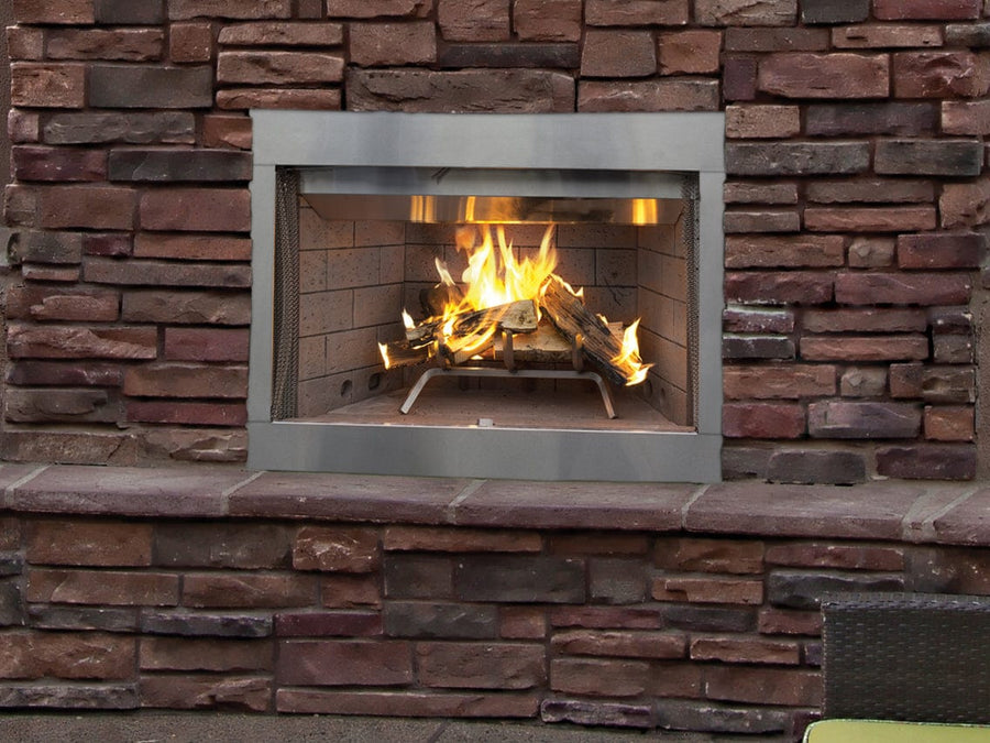 Superior WRE3000 Series 42" Traditional Wood Burning Outdoor Fireplace WRE3042W outdoor kitchen empire