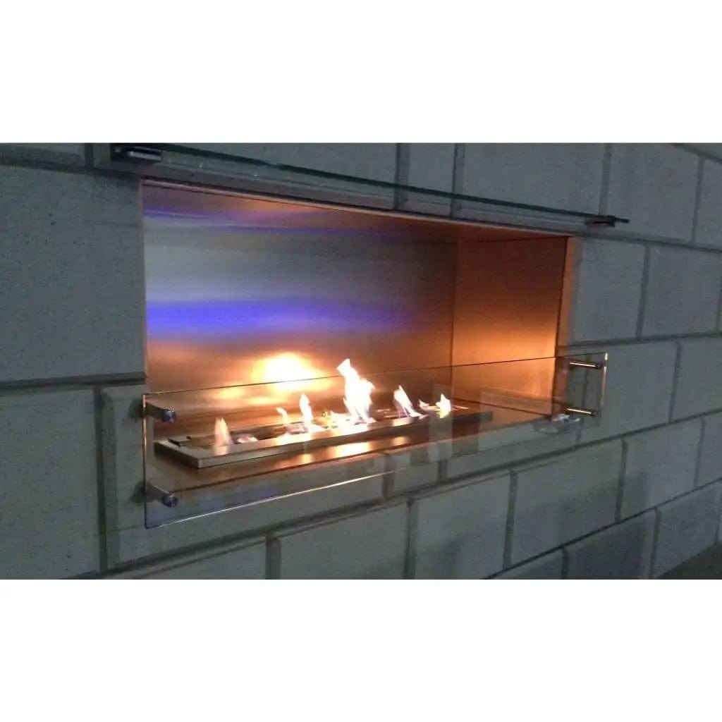 The Bio Flame 60-inch Single Sided Built-In Ethanol Firebox outdoor kitchen empire