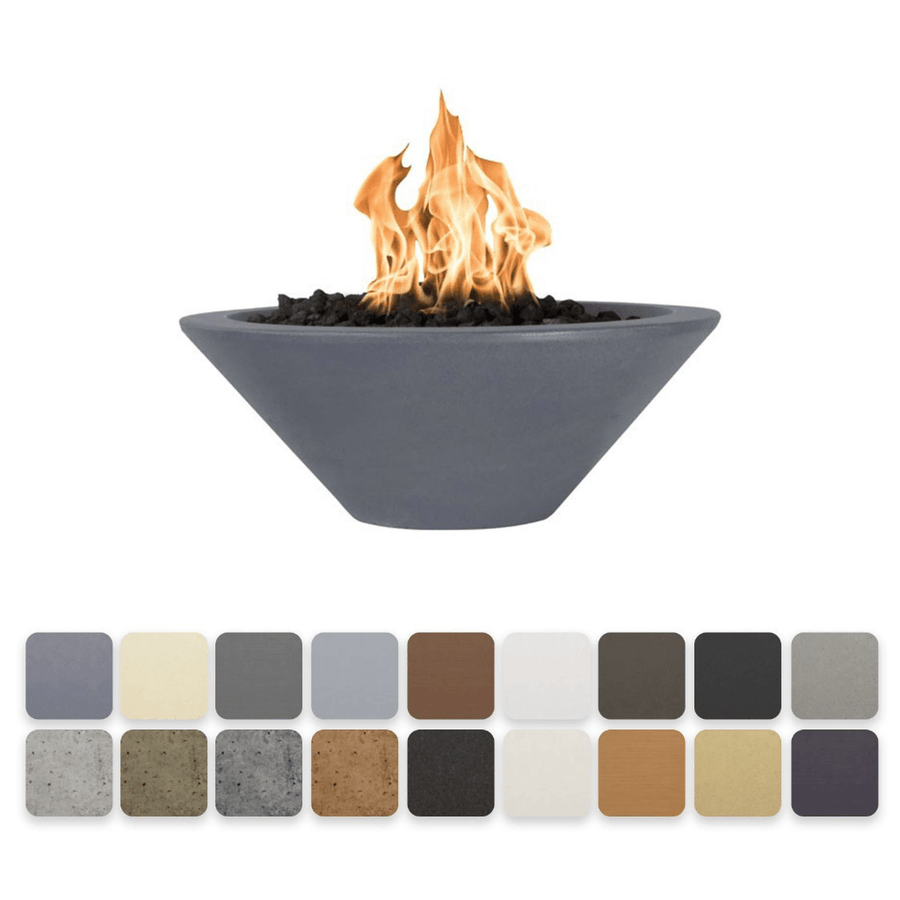 The Outdoor Plus Cazo GFRC 48" Match Lit Concrete Round Fire Bowl OOPT-48RFO outdoor kitchen empire