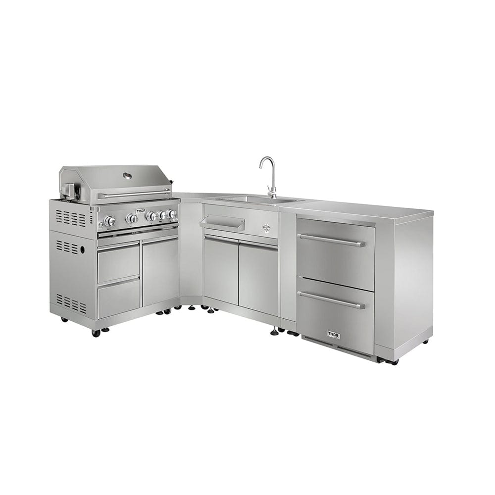 Thor Kitchen Outdoor Kitchen Corner Cabinet in Stainless Steel (MK06SS304) outdoor kitchen empire