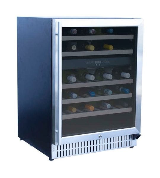TrueFlame 24" Outdoor Rated Dual Zone Wine Cooler TF-RFR-24WD outdoor kitchen empire