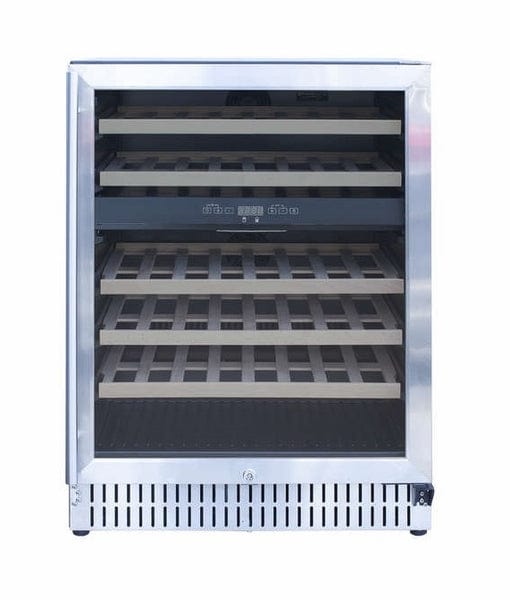 TrueFlame 24" Outdoor Rated Dual Zone Wine Cooler TF-RFR-24WD outdoor kitchen empire
